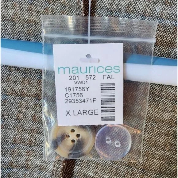 NEW Maurices Women's Double Breasted Blazer Jacket Houndstooth Tan/Brown Size XL - Picture 8 of 15